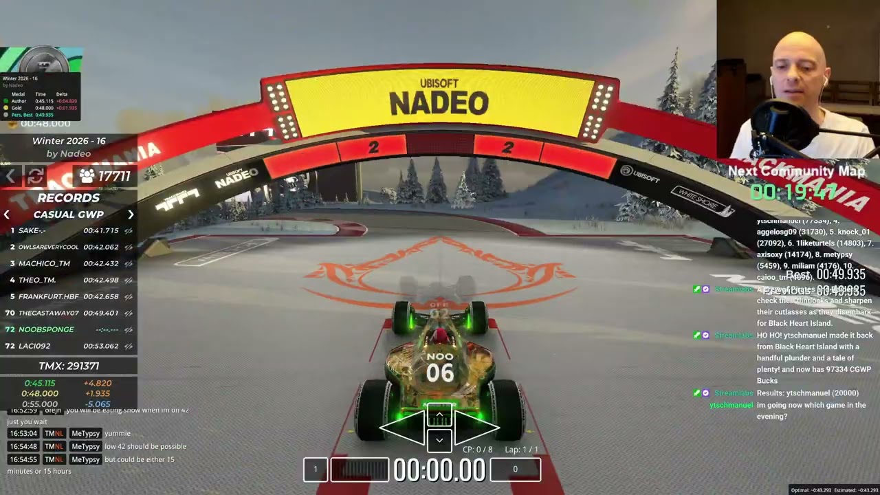 Trackmania Зима 2026 - Вс 31.01.2026 - Личные рекорды в охоте на трассах 01-20