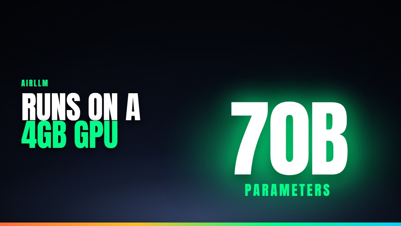 Run a 70B AI Model on a 4GB GPU