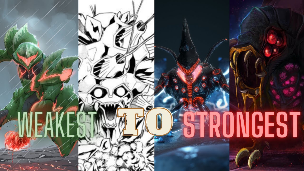 Metroids Ranked Weakest to Strongest