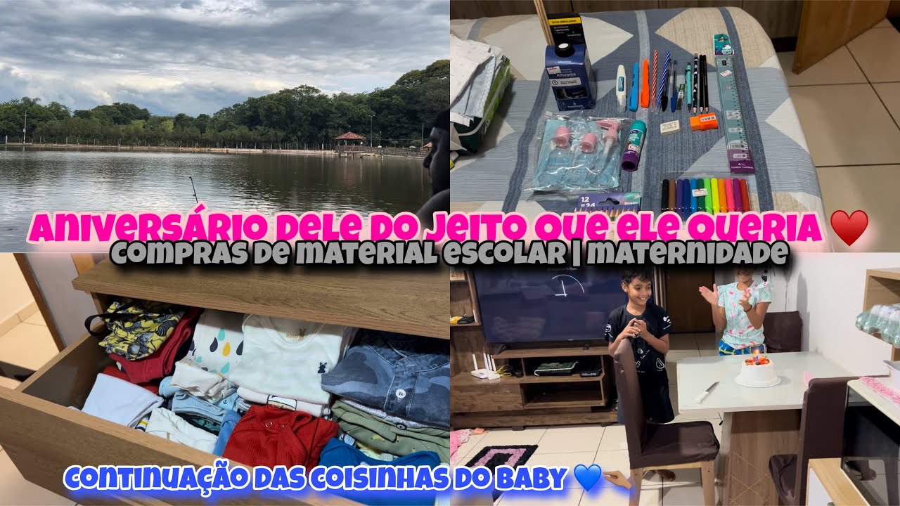 ORGANIZAÇÃO DA CÔMODA DO BABY | ANIVERSÁRIO DO MEU FILHO | COMPRAS DA ESCOLA E MATERNIDADE 