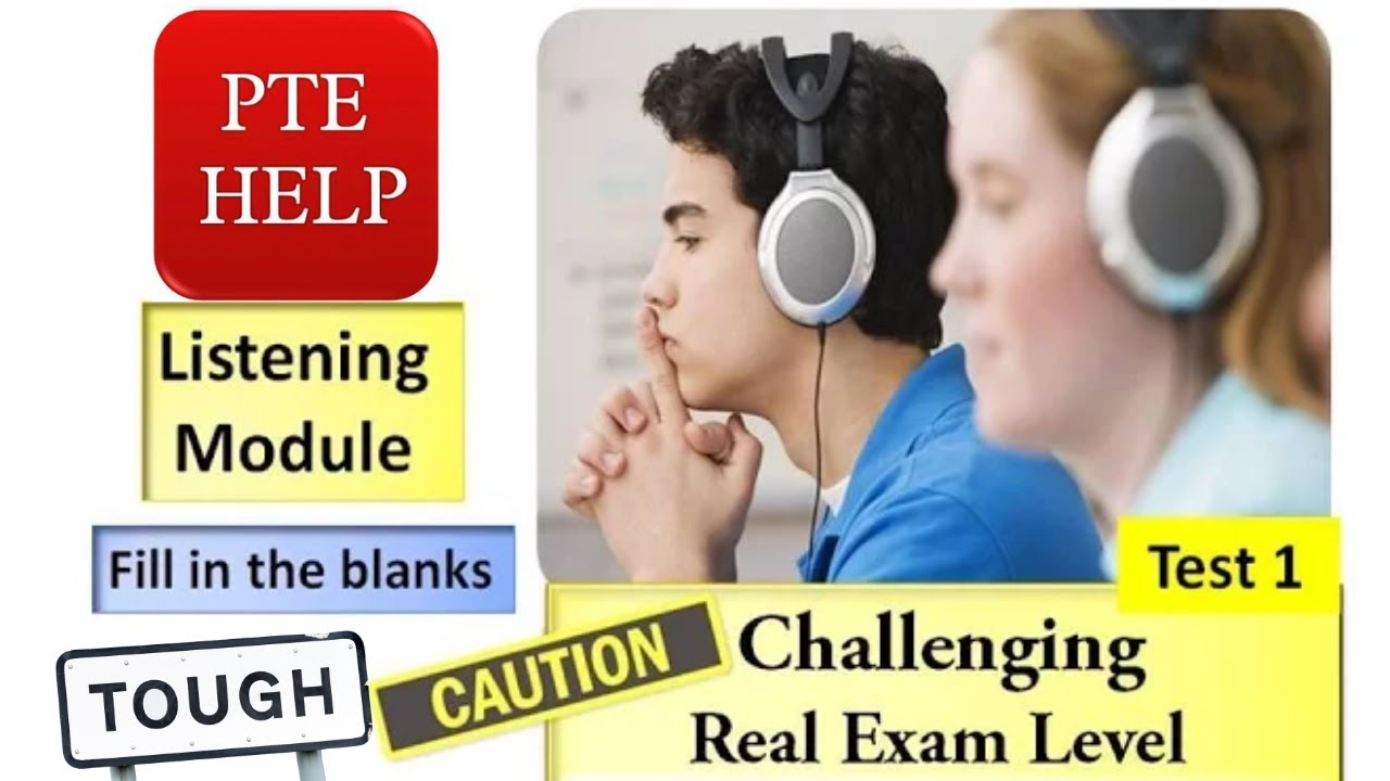 PTE Listening Fill in the blanks Test 1 | Difficult accent | PTE HELP