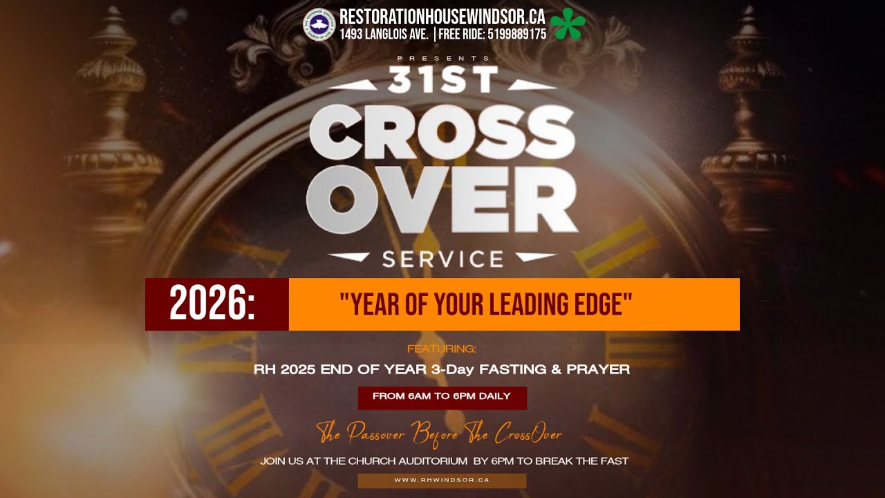 Cross-Over Service || Pastor Dr. Ezra Ayo-Olaniyan