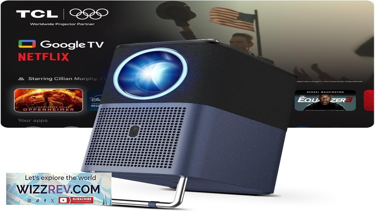 TCL A1s Smart Projector 4K Support Google TV & Netflix Officially Licensed