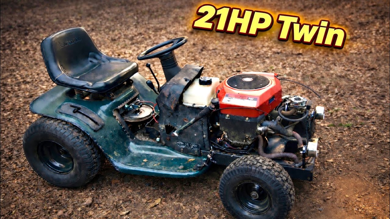 Замена двигателя Briggs & Stratton 21 л.с. TWIN на гоночную газонокосилку