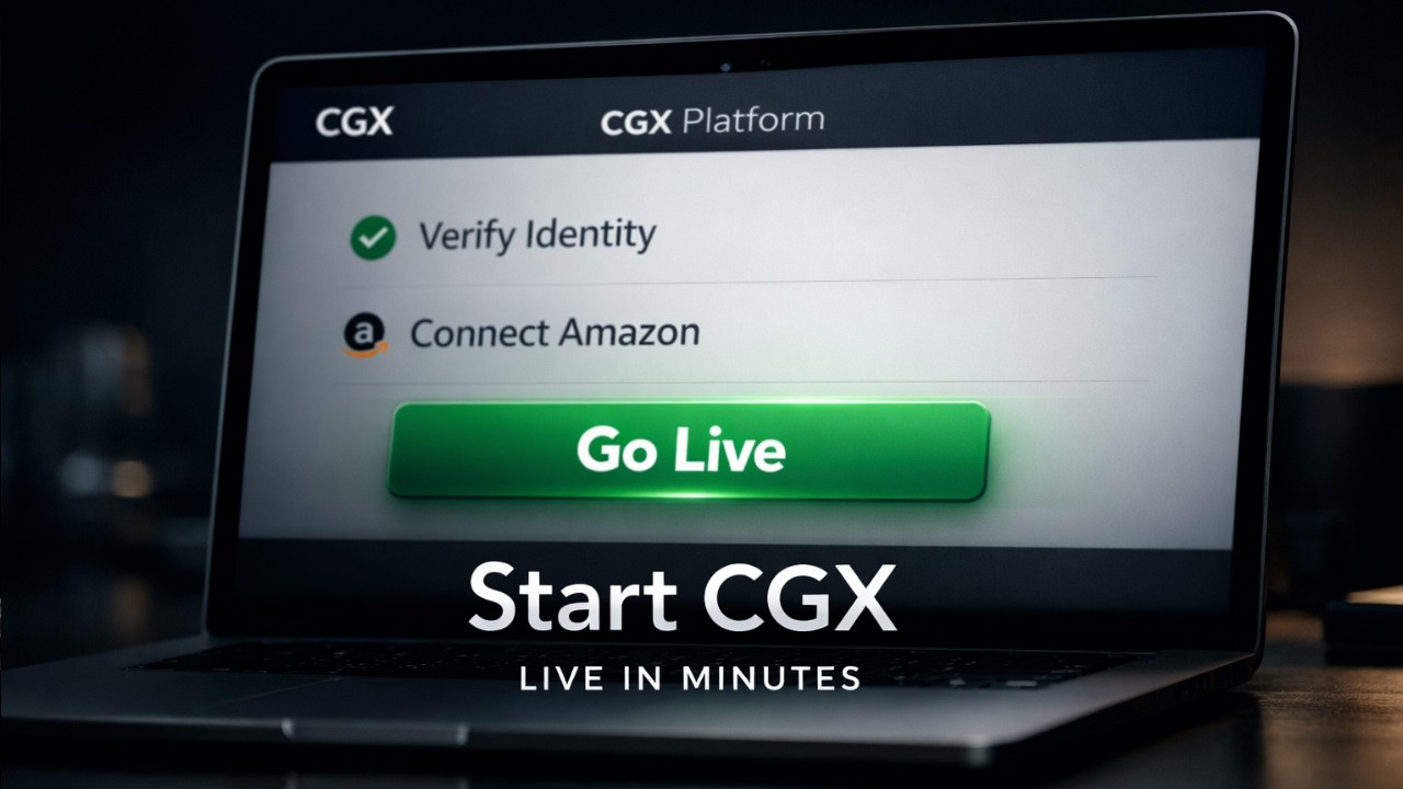 Как зарегистрироваться в CGX &mdash; подтвердить данные, подключить Amazon и запустить систему за счита...