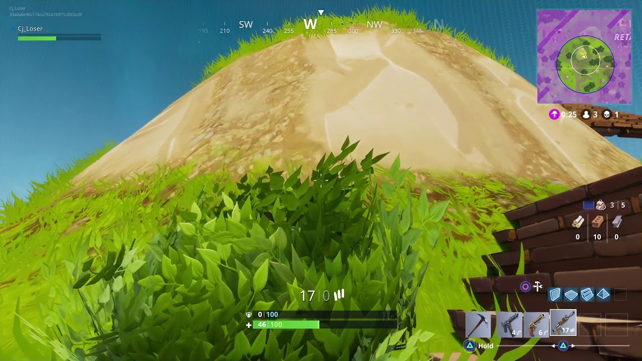 FortNite Battle Royale Bush Camping Win