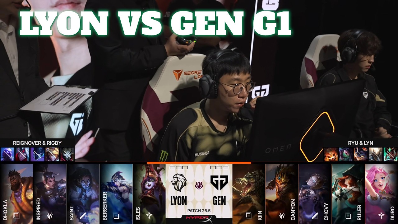 LYON vs GEN Game 1 | First Stand 2026 Group Stage Day 4 | LYON vs Gen.G G1