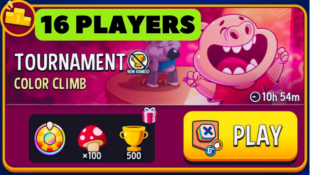 TOURNAMENT! 16 players Color Climb Bombs Away | SUPER SPIN | Match Masters