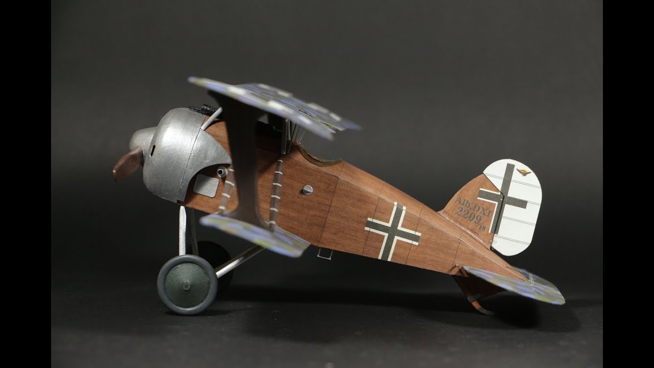 Albatros D.XI - model kartonowy 1/33