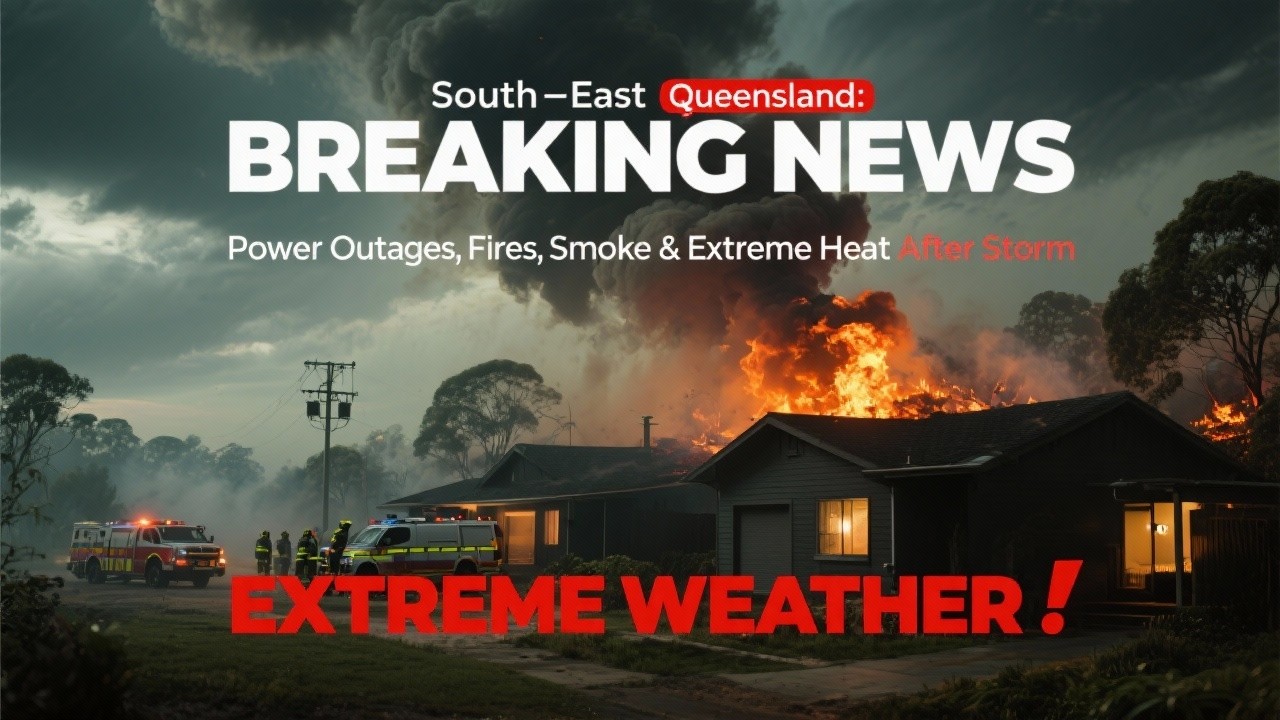 South-East Queensland: Power Outages, Fires, Smoke & Extreme Heat After Storm | Breaking News
