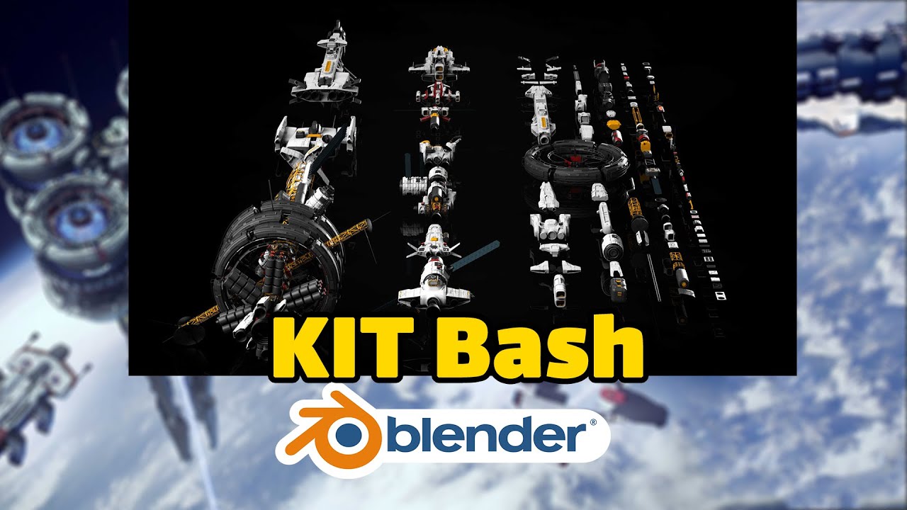 نحوه ی وارد کردن Space Kit Bash و تنظیمات مربوط به تکسچر