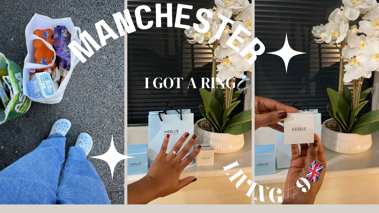 UK-LIVING#9: I GOT A RING 💍 FROM MSBLUE ||BOLTON MARKET ||GROCERY SHOPPING FOR THE MONTH.