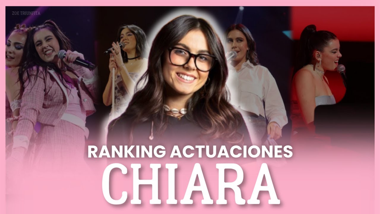 RANKING de las ACTUACIONES de CHIARA - OPERACIÓN TRIUNFO 2023 - Zoe Triunfita