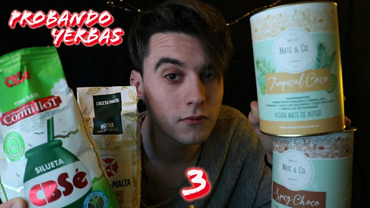 ASMR - PROBANDO YERBAS SABORIZADAS 3😴 Tomando Mates(ASMR Español Argentina)