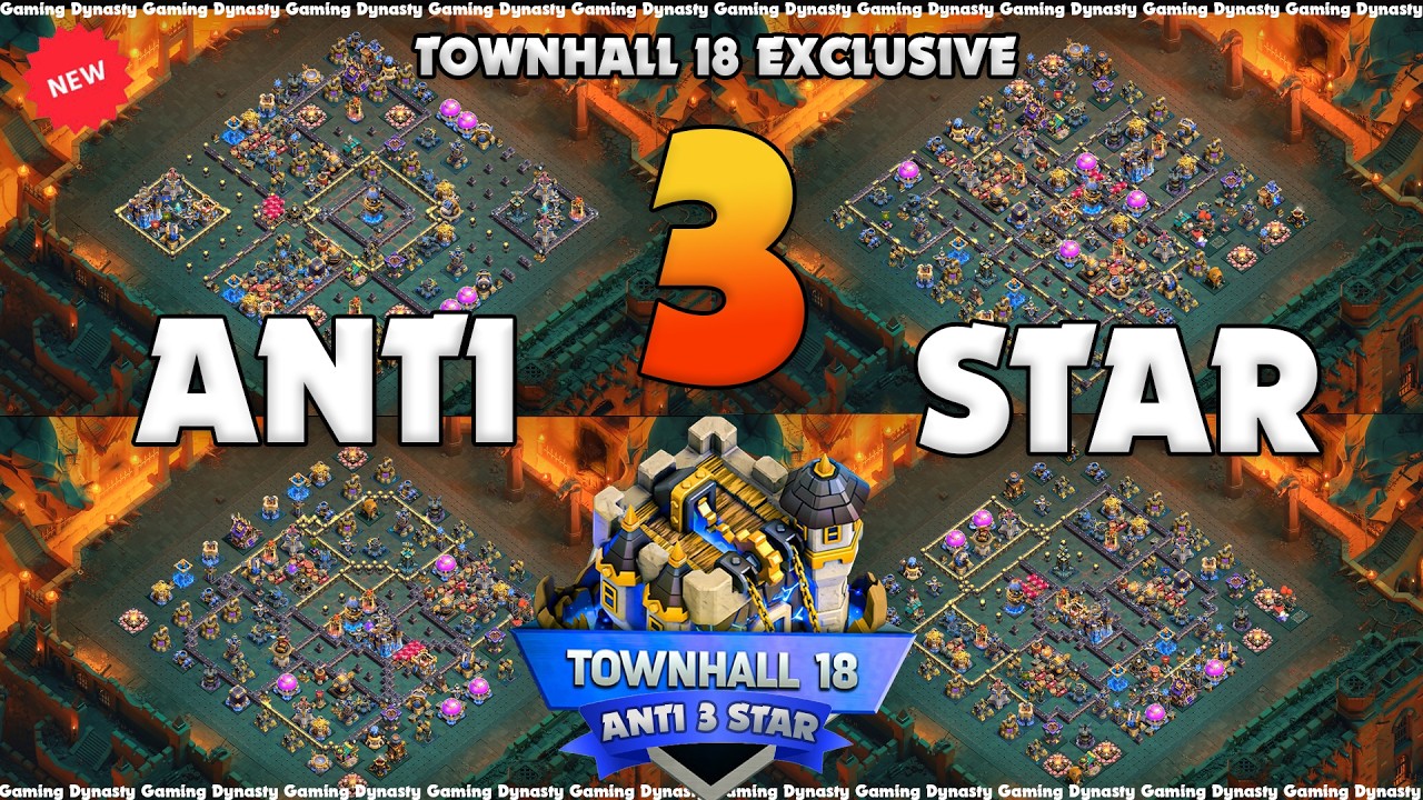 *TH18 UNBEATABLE! Best Anti-3 Star LEGEND league for WAR Bases With Links 2026!