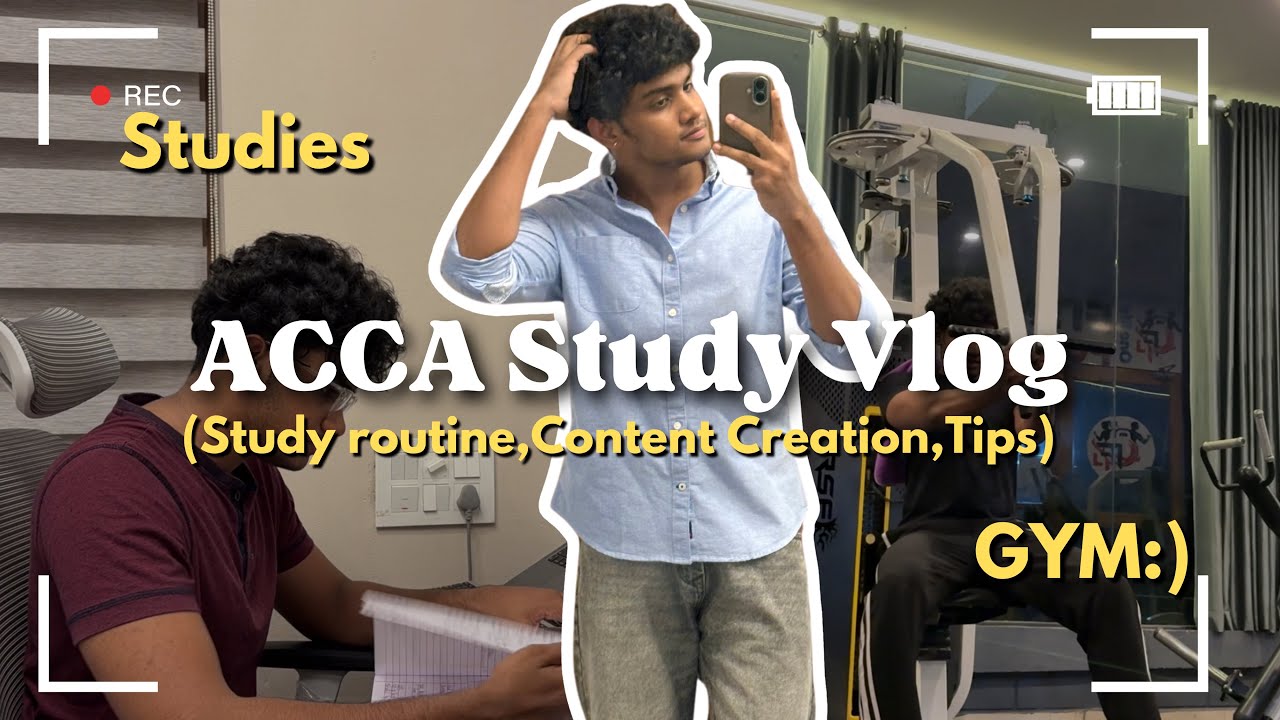 Balancing LIFE  and STUDIES 💻 📚 | ACCA Study Routine 🥵 #szdh #fypage