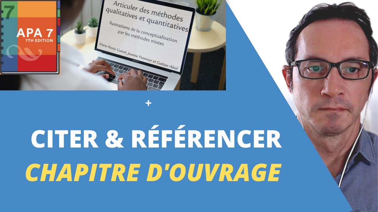 Comment citer et référencer un chapitre d'ouvrage à la norme APA 7