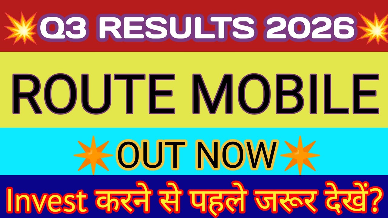 Route Mobile Q3 Results 2026 🔴 Route Mobile Result 🔴 Route Mobile Share Latest News