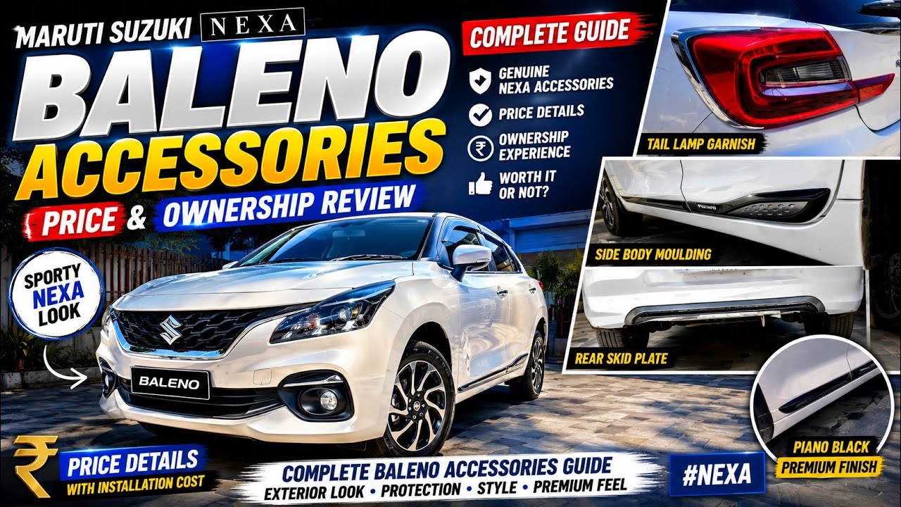 Maruti Suzuki Baleno Accessories Price & Ownership Review | Complete Baleno Accessories Guide #Nexa 