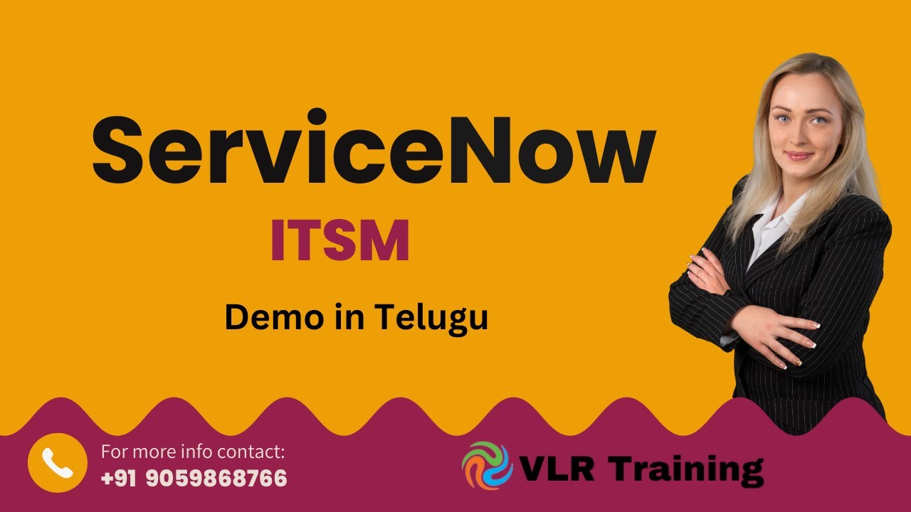 ServiceNow Admin Development Demo in Telugu | ITSM ServiceNow by VLR Training - 9059868766