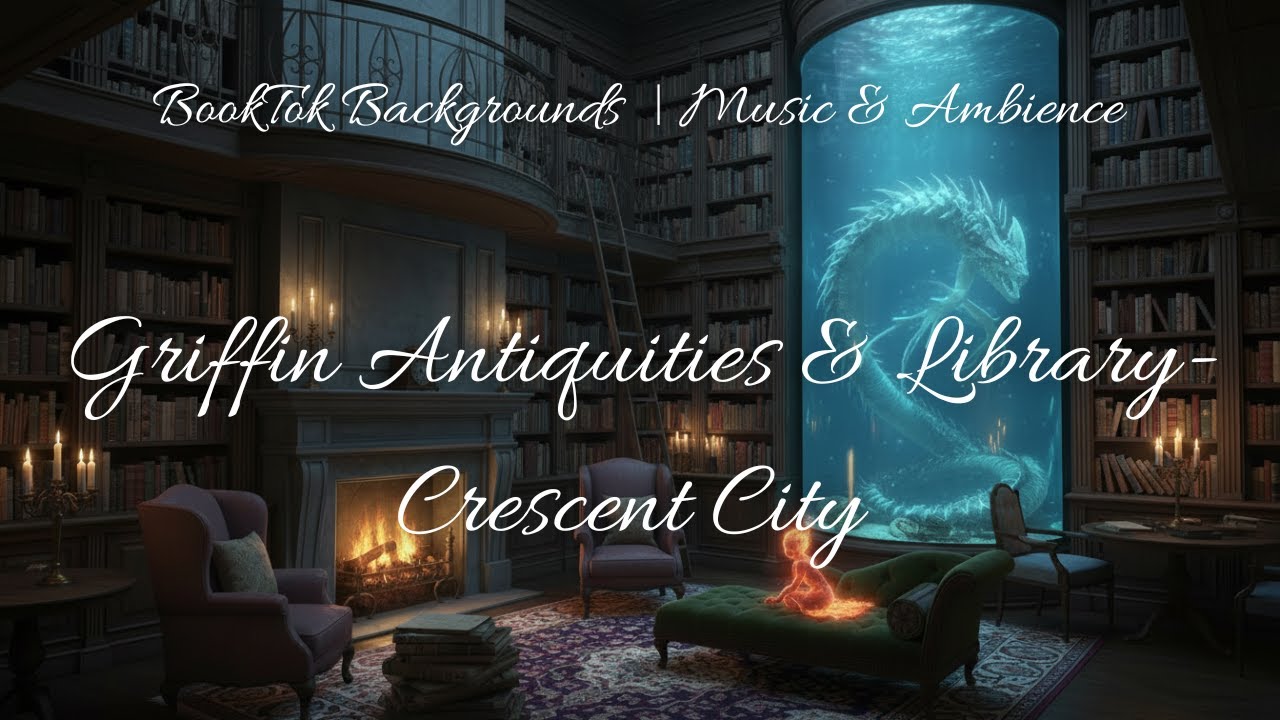 📚 Griffin Antiquities and Library | Crecent City reading backgrounds🔥