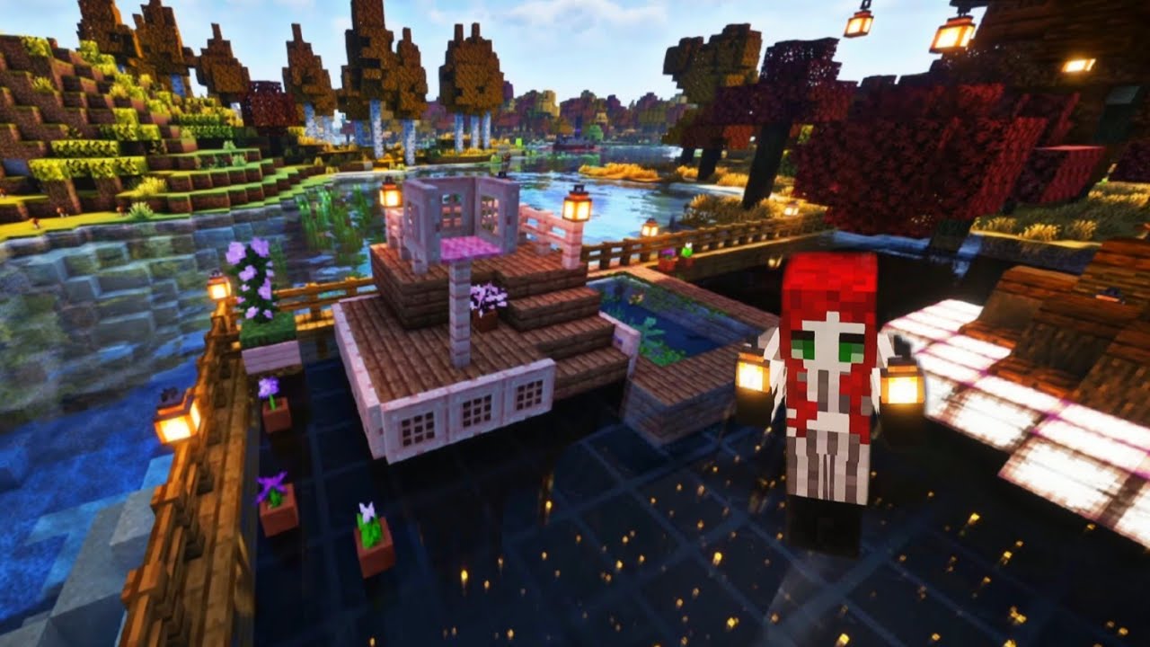 Building a galaxy floor for my cats in Minecraft...