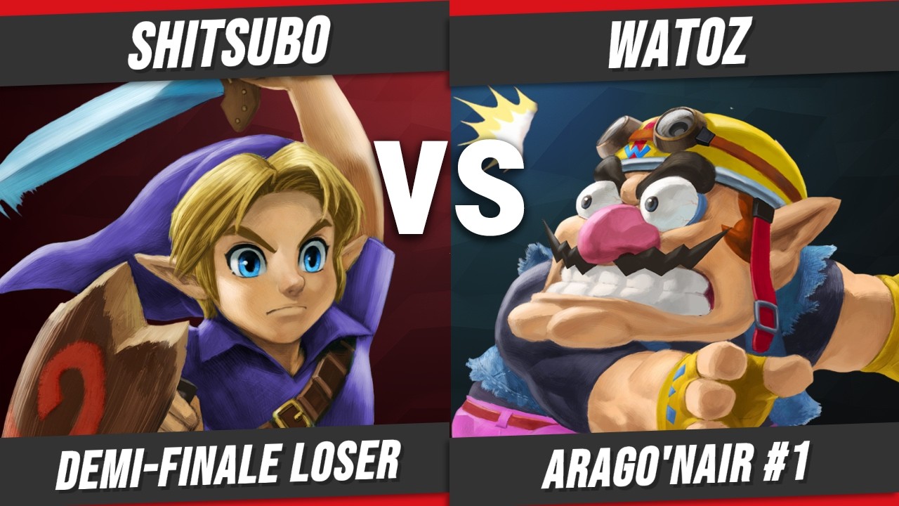 Shitsubo (Young Link, Joker) vs Watoz (Wario, Wolf, Diddy Kong) // Demi-Finale Loser / Arago'Nair #1
