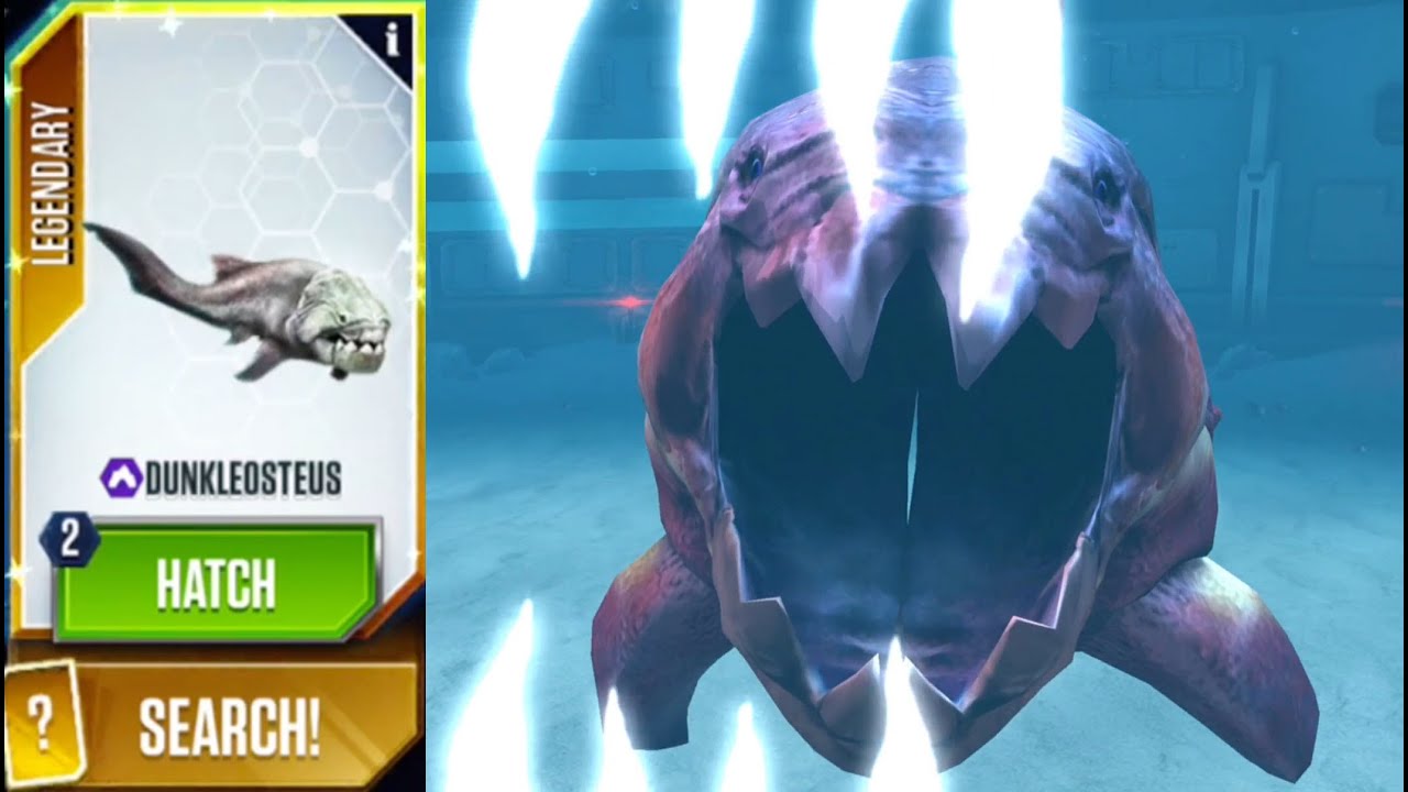 Dunkleosteus Maxed - Jurassic World The Game - Aqua Update