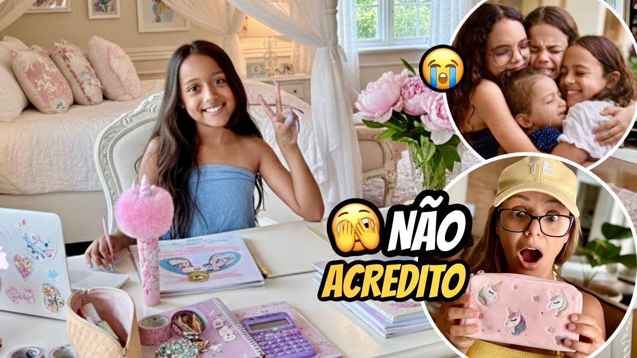 ELA ESCONDEU ISSO POR ANOS?! 😰 Organizando material escolar 2026, hidrata&ccedil;&atilde;o no cabelo e despedida