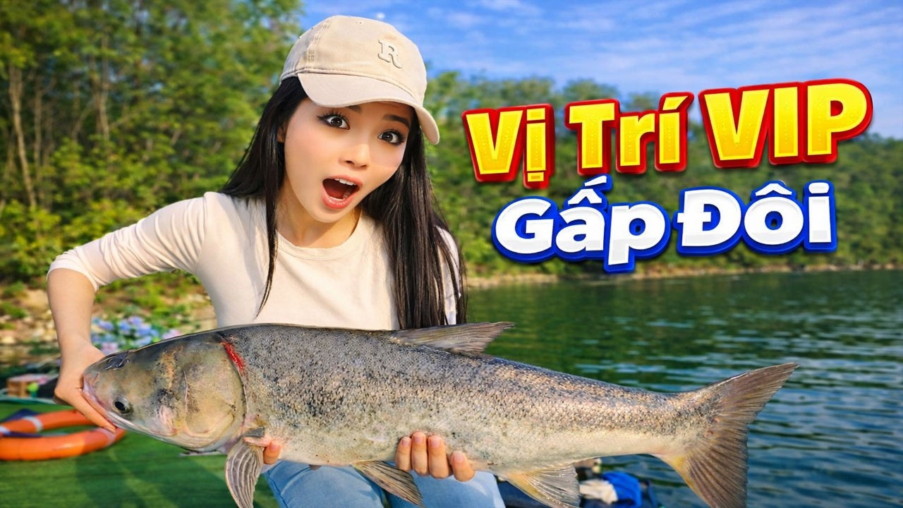 Bị ép ngồi vị trí VIP, cô gái khiến chủ hồ khóc thét trả lại gấp đôi #cauca #fishing #dieuvlog
