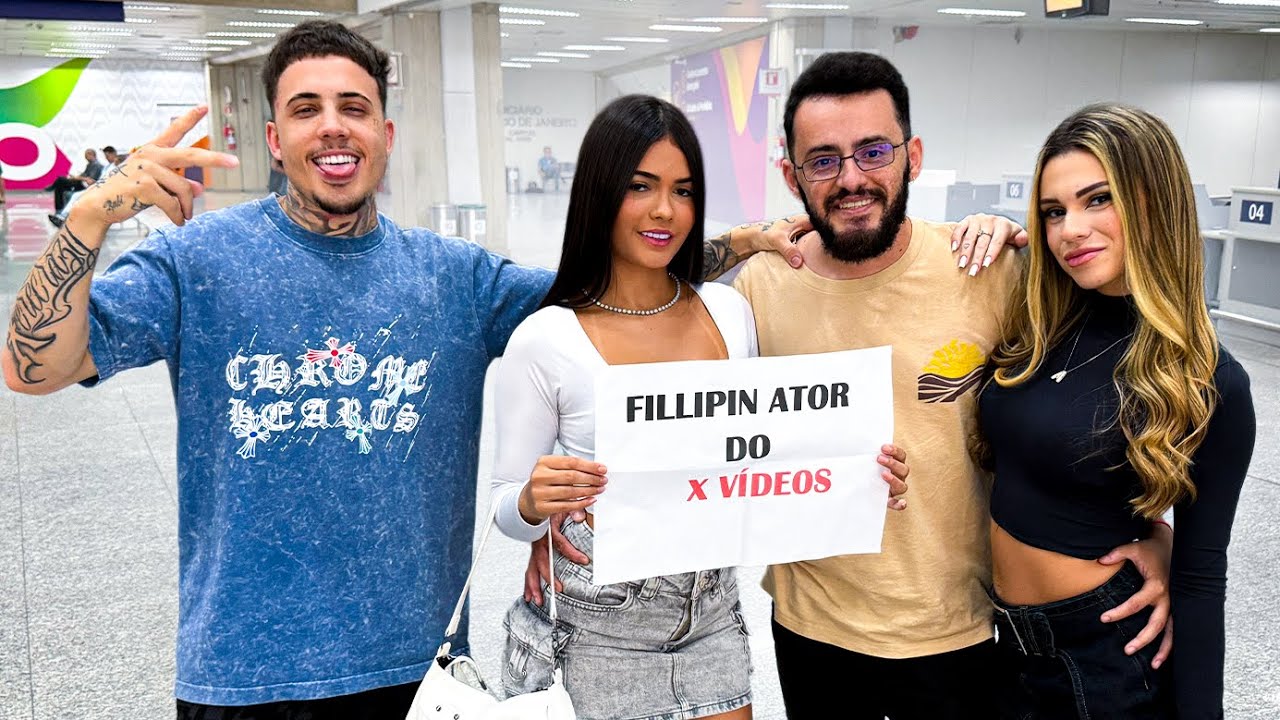 BUSQUEI O FILIPIN NO AEROPORTO COM DUAS AMIGAS! 