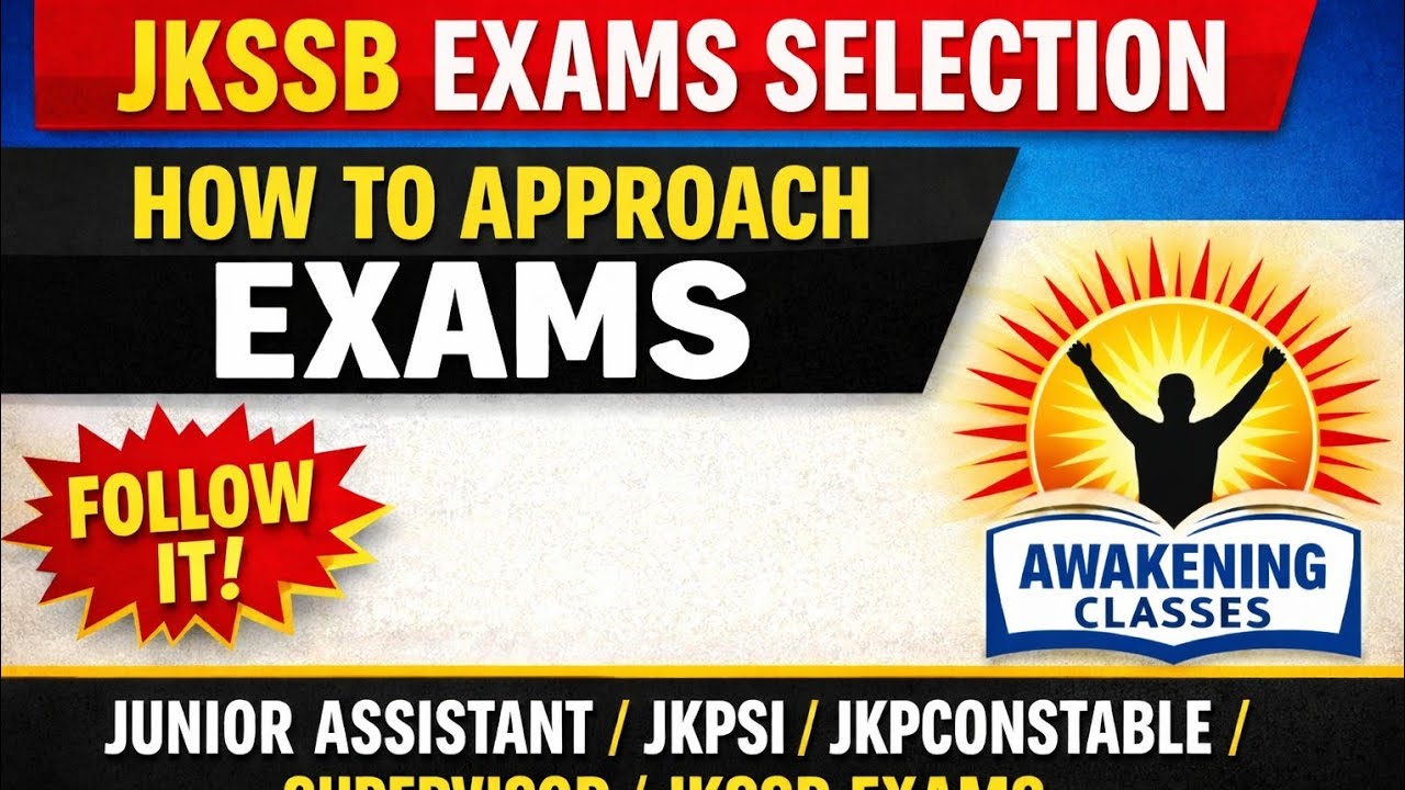HOW TO QUALIFY JKSSB EXAMS | JKSSB |
