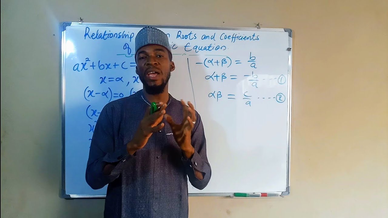Relationship Between Roots and Coefficients of Quadratic Equation | Sum and Product of Roots