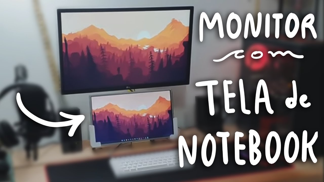 Como fazer um monitor com tela de notebook - DIY da quarentena.