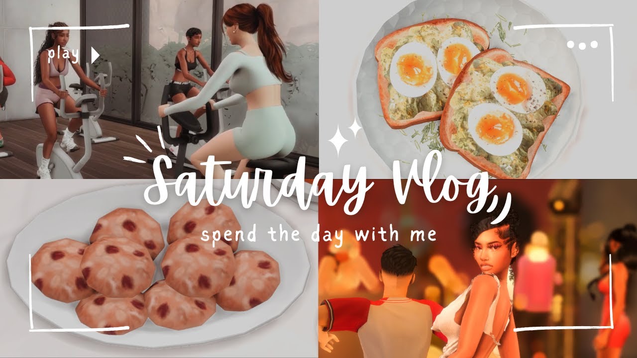 Come spend Saturday with me!  | The Sims 4 Vlog🎥
