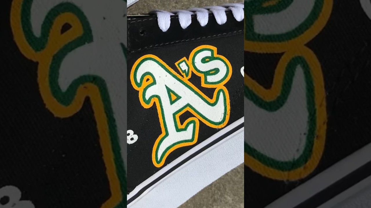 Oakland A&rsquo;s Custom Vans Old Skool Shoes #oaklandathletics #oakland #thebay [Sell The Team]