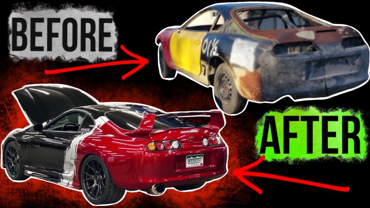 RESTORING A SUPRA IN 10 MINUTES *FOUND IN A FIELD....
