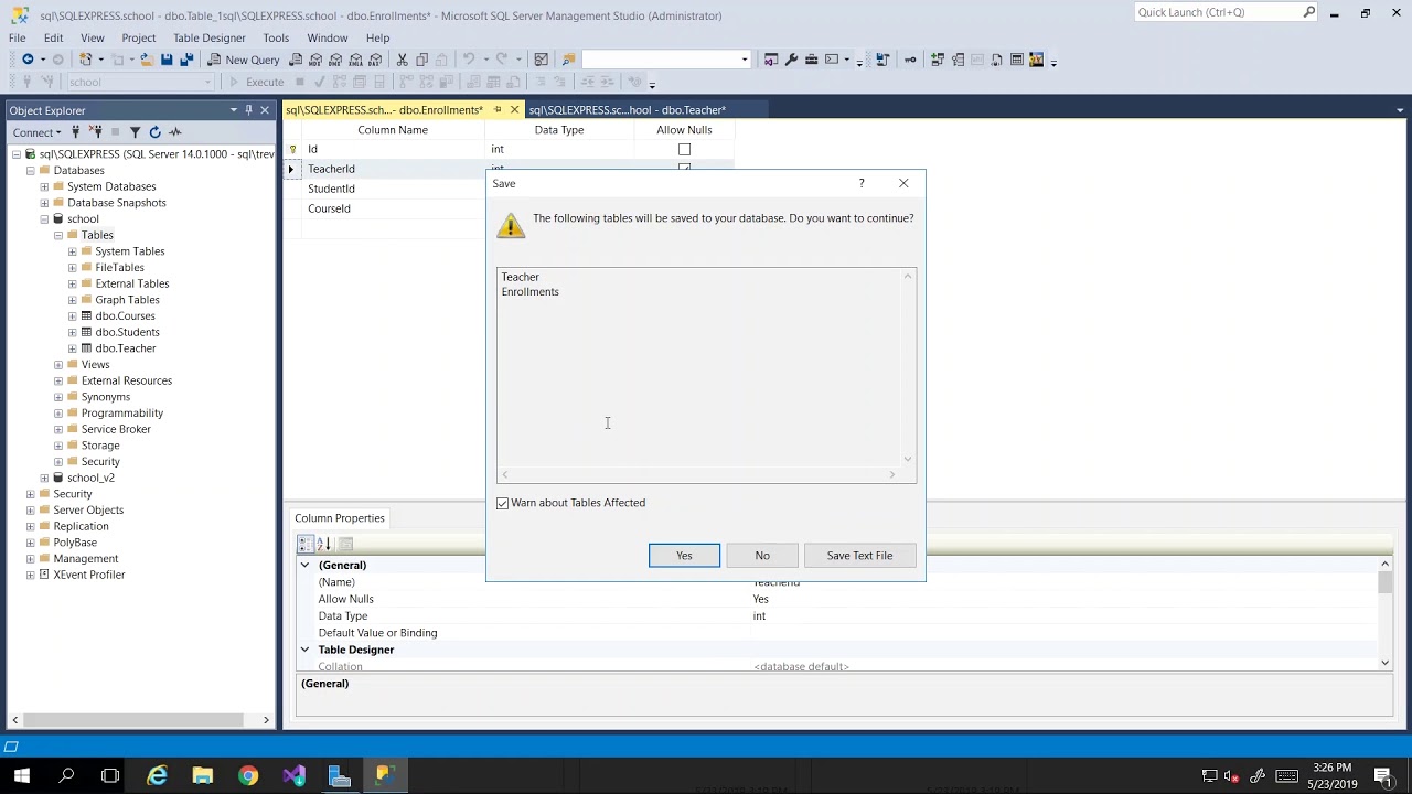 Как создать связь в SQL Server | Microsoft SQL Server 2017 для всех