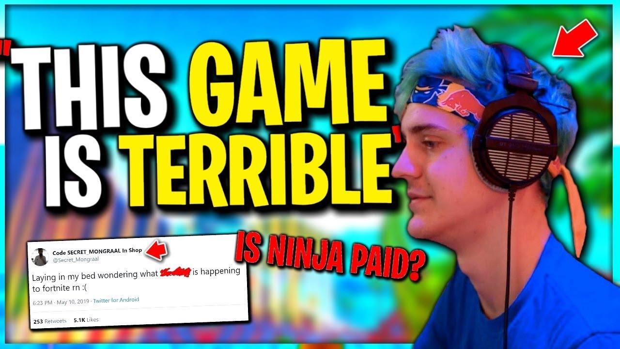 Ninja Says Fortnite is Terrible.. Fortnite At LOWEST Season Ever
