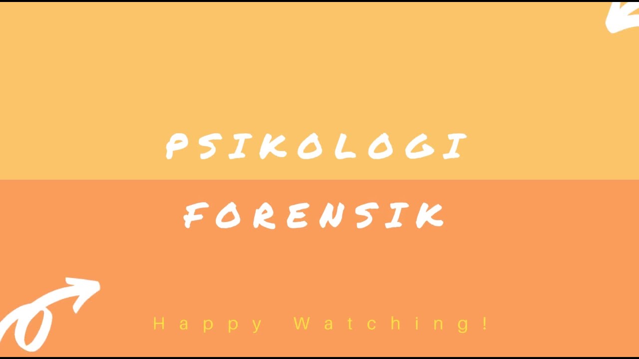 Yuk Belajar Psikologi Forensik #psikologiforensikundana2020