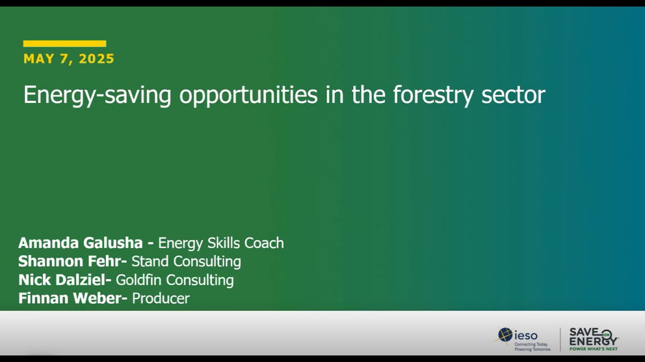 Energy Saving Opportunities in the Forestry Sector