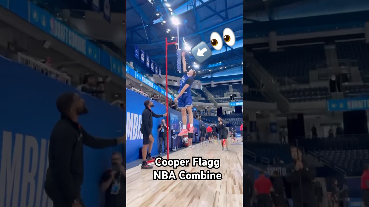 Cooper Flagg testing at the 2025 NBA Combine!