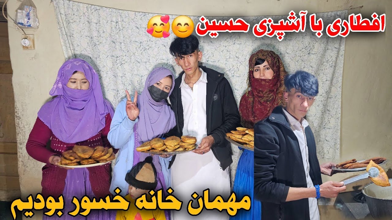 بعد مدت ها زیاد رفتیم خانه مادر شاه گل جان 😊🥰و آشپزی حسین لالی برای خانواده خسور ❤