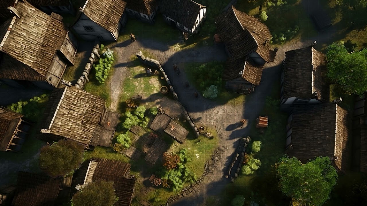 D&D | Medieval Village | Animated Battle Maps