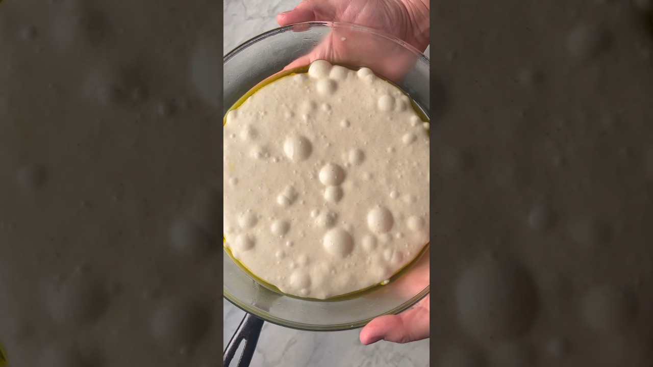 100% Hydration Sourdough Focaccia #sourdough