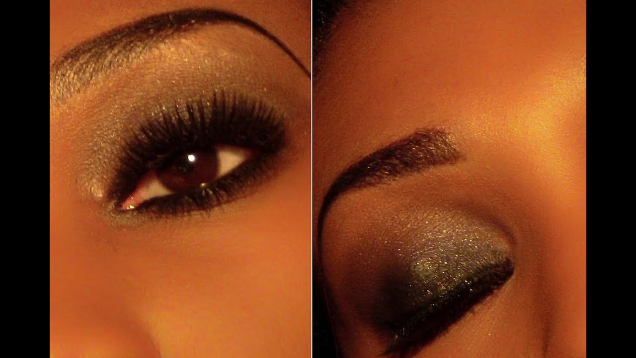 [RE UPLOAD] PARTY MAKEUP FOR NEW YEAR'S/Holidays Black smokey eyes TUTORIAL 2013 to 2014