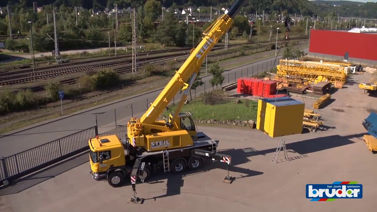 BRUDER  Toys - SCANIA R Serie Liebherr Kran LKW