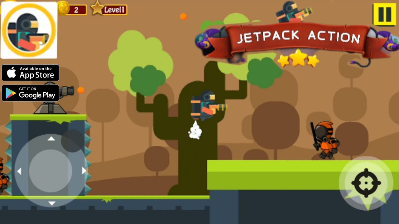 Jetpack Action Gameplay Walkthrough (Android, iOS)