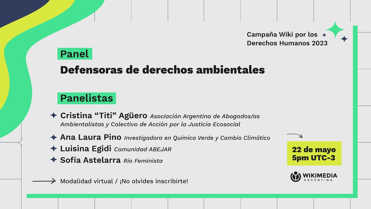 Panel: Defensoras de derechos ambientales