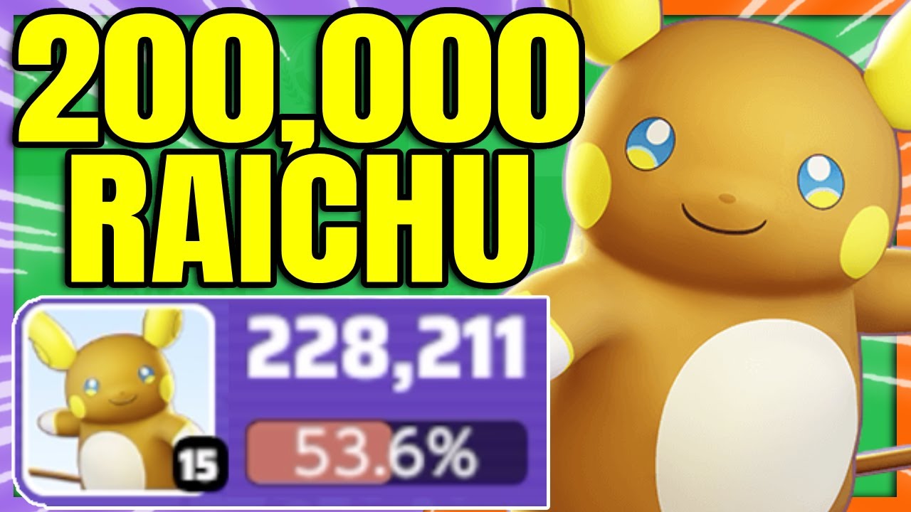 Over 200,000 DAMAGE my Best ever ALOLAN RAICHU Game | Pokemon Unite